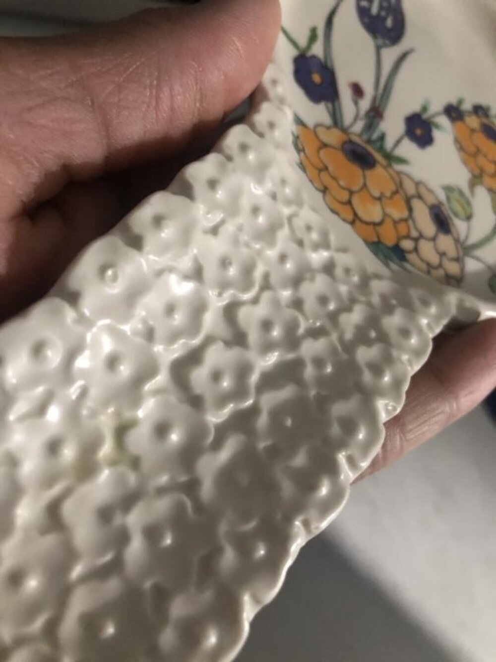 NIB Anthropologie Turkuaz Kitchen Posy Spoon Rest - Picture 4 of 4